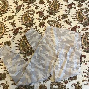 White Camouflage Leggings